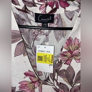 Connected Apparel sleeveless floral print dress